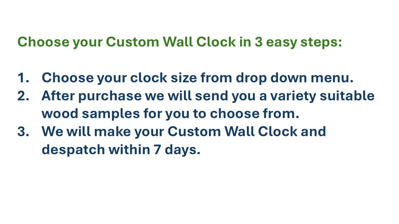 Custom Wooden Wall Clock, Australian Made Gift for 5th Wedding Anniversary, Personal Gift for Wedding , Statement present for Wood Lover