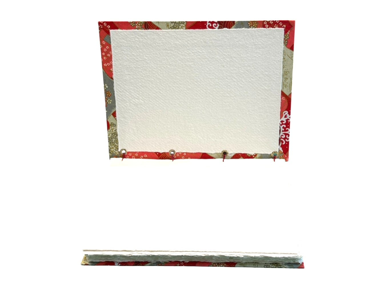 Handmade Lay Flat Watercolour Sketchbook: Cold Press Art Journal