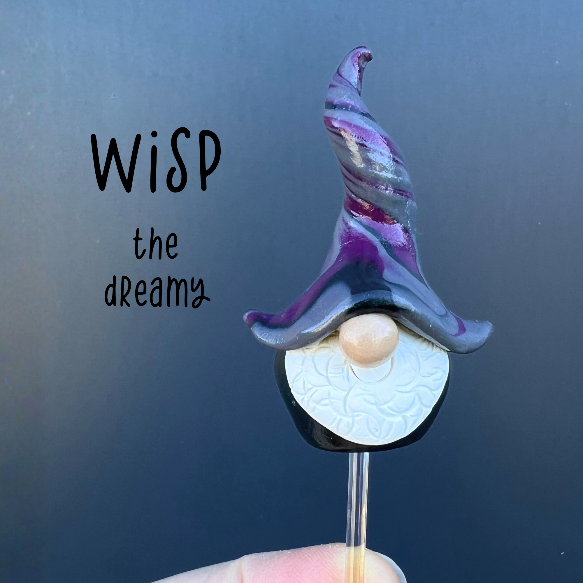 Whimsical polymer clay gnome trio - Duskling, Murklet & Wisp