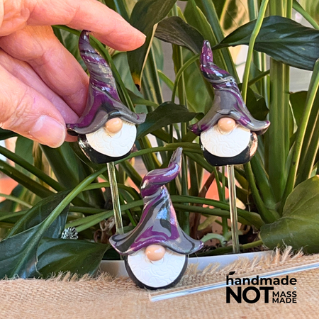 Whimsical polymer clay gnome trio - Duskling, Murklet & Wisp
