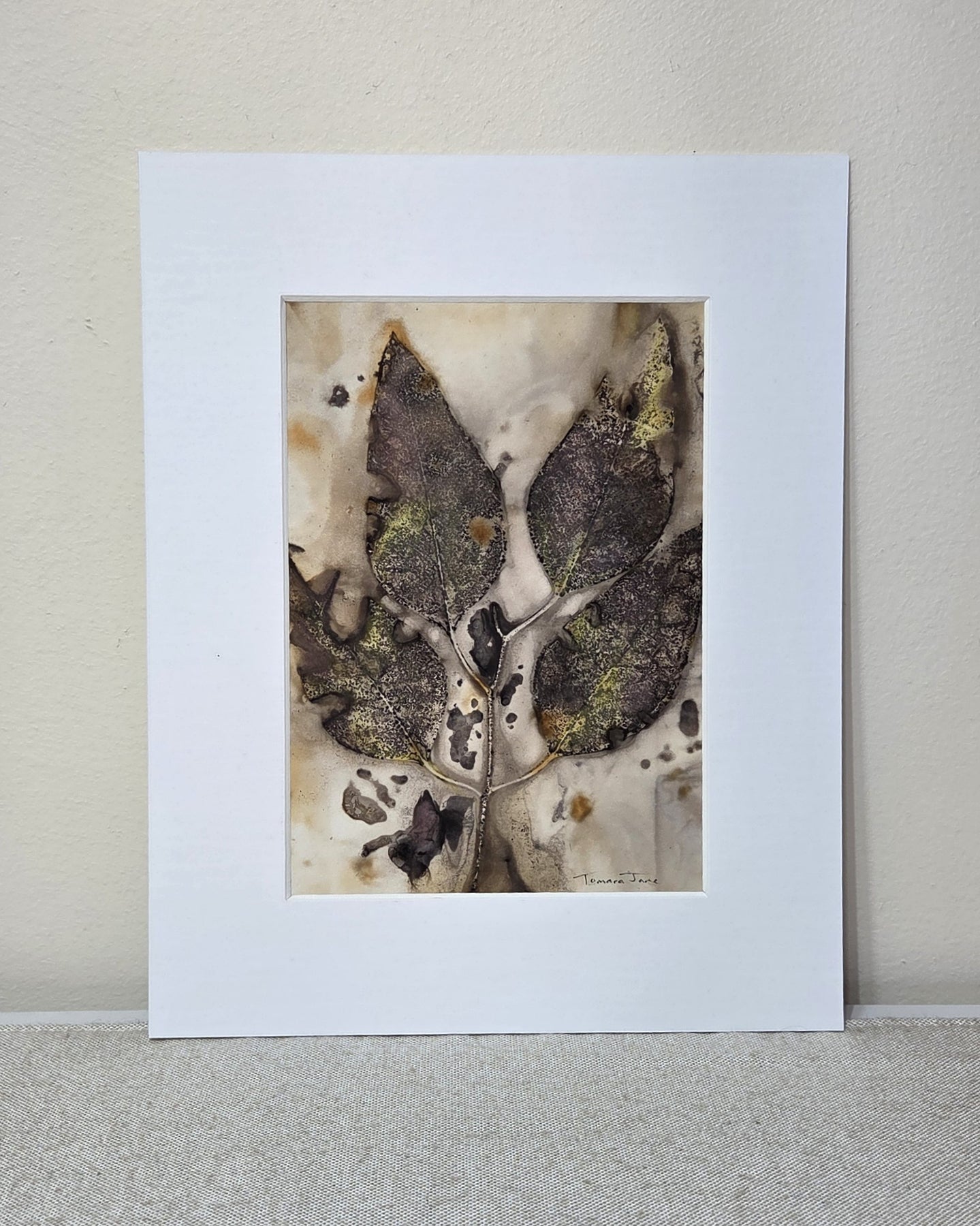Wild Impressions ~ Set of 3 Original Botanical Artworks  - Eco Print & Watercolour