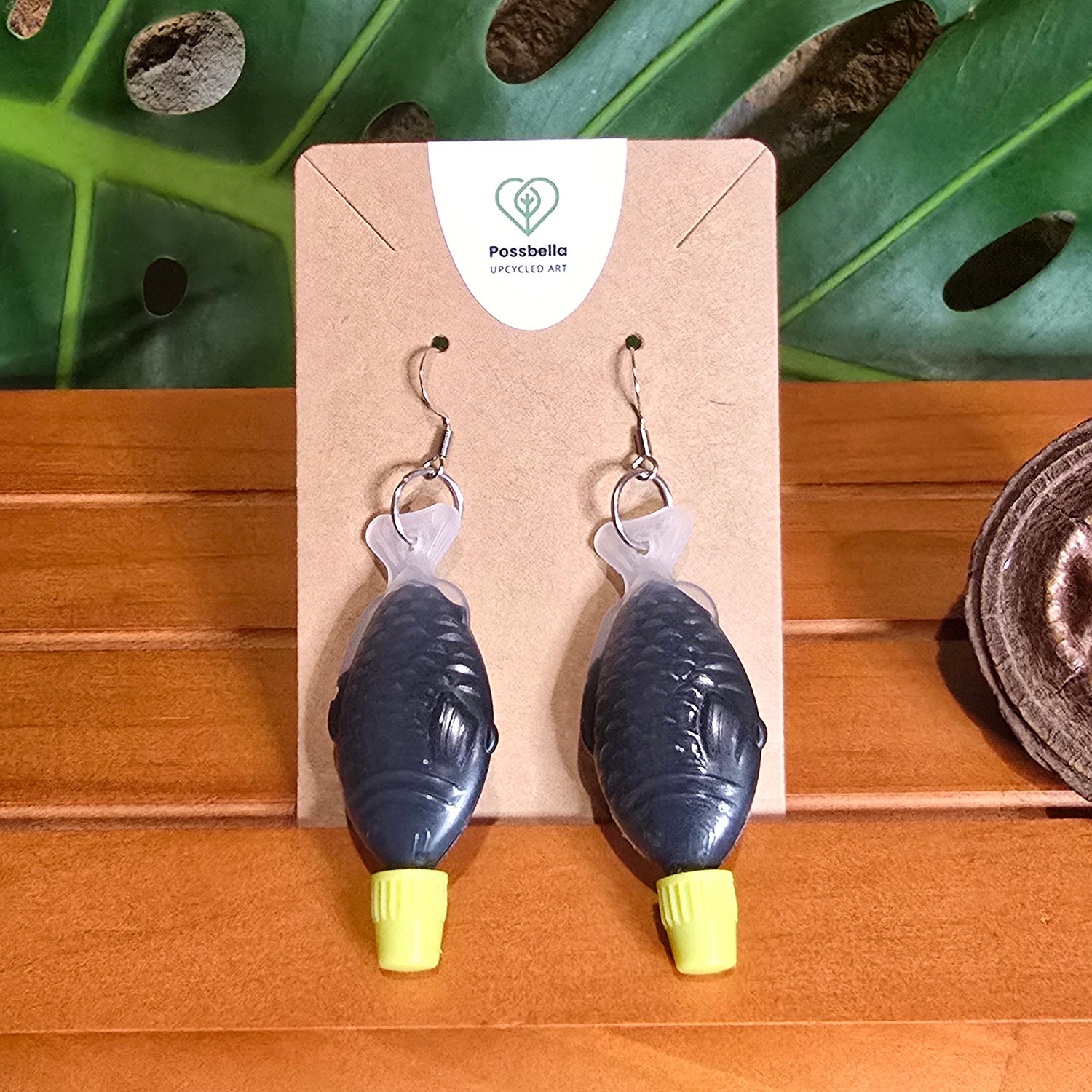 Upcycled Sushi Fish Earrings