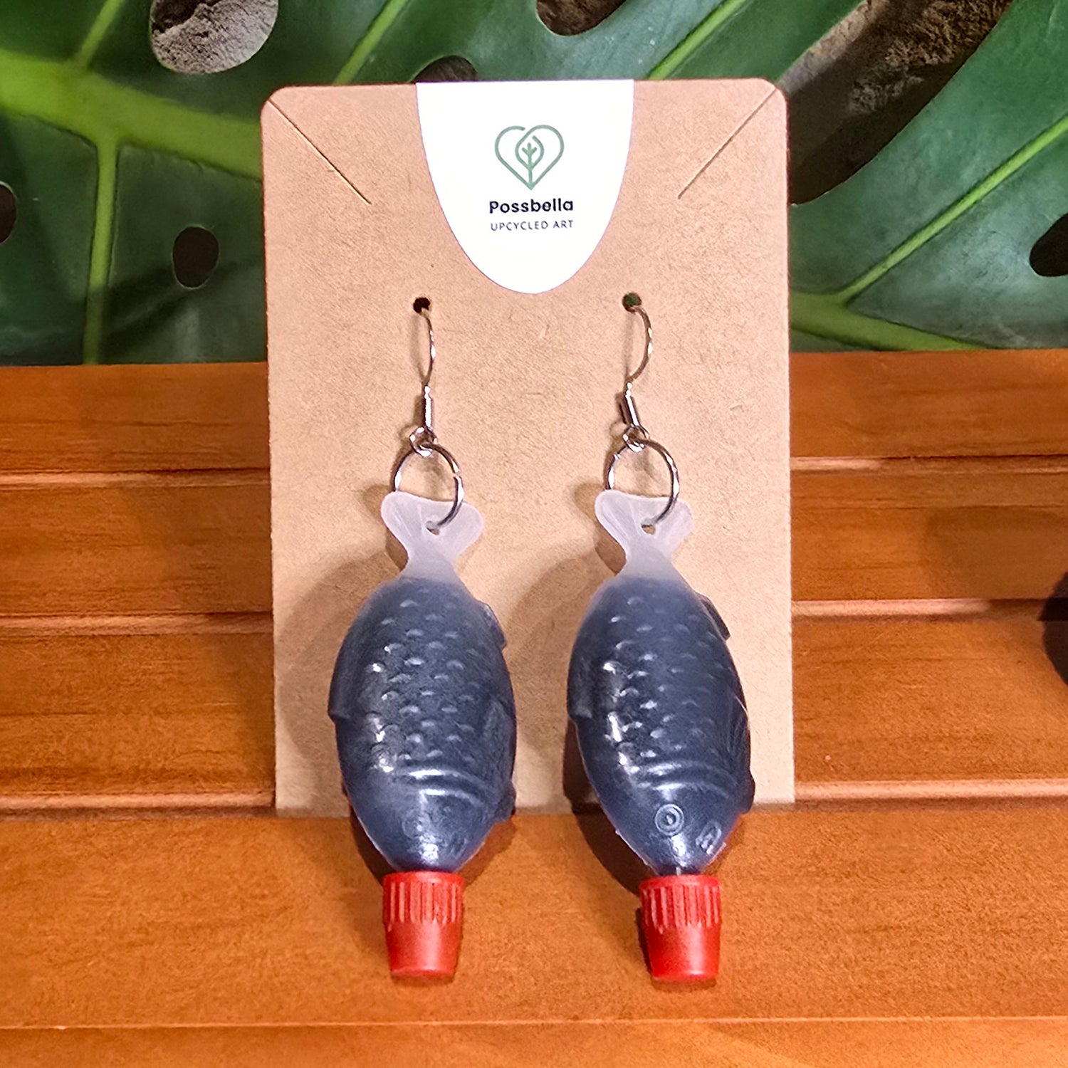 Upcycled Sushi Fish Earrings