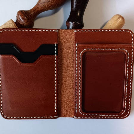 Vertical Bifold  Wallet with ID Window