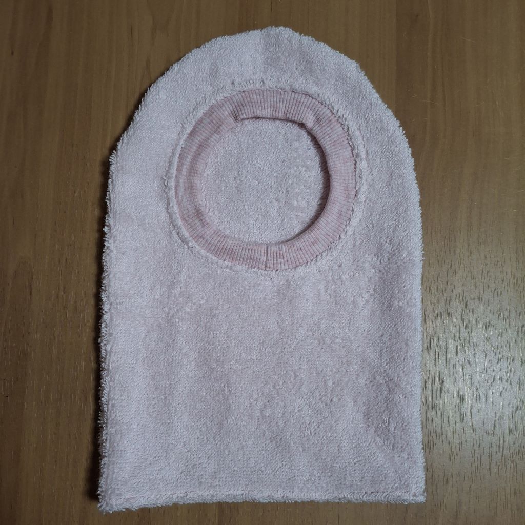 STOMA BAG COVER LARGE PINK TOWELING  Suitable for Ileostomy, Colostomy, Urostomy