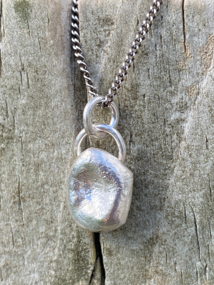 Tidal Pool Pendant | Handmade Sterling Silver Organic Pendant