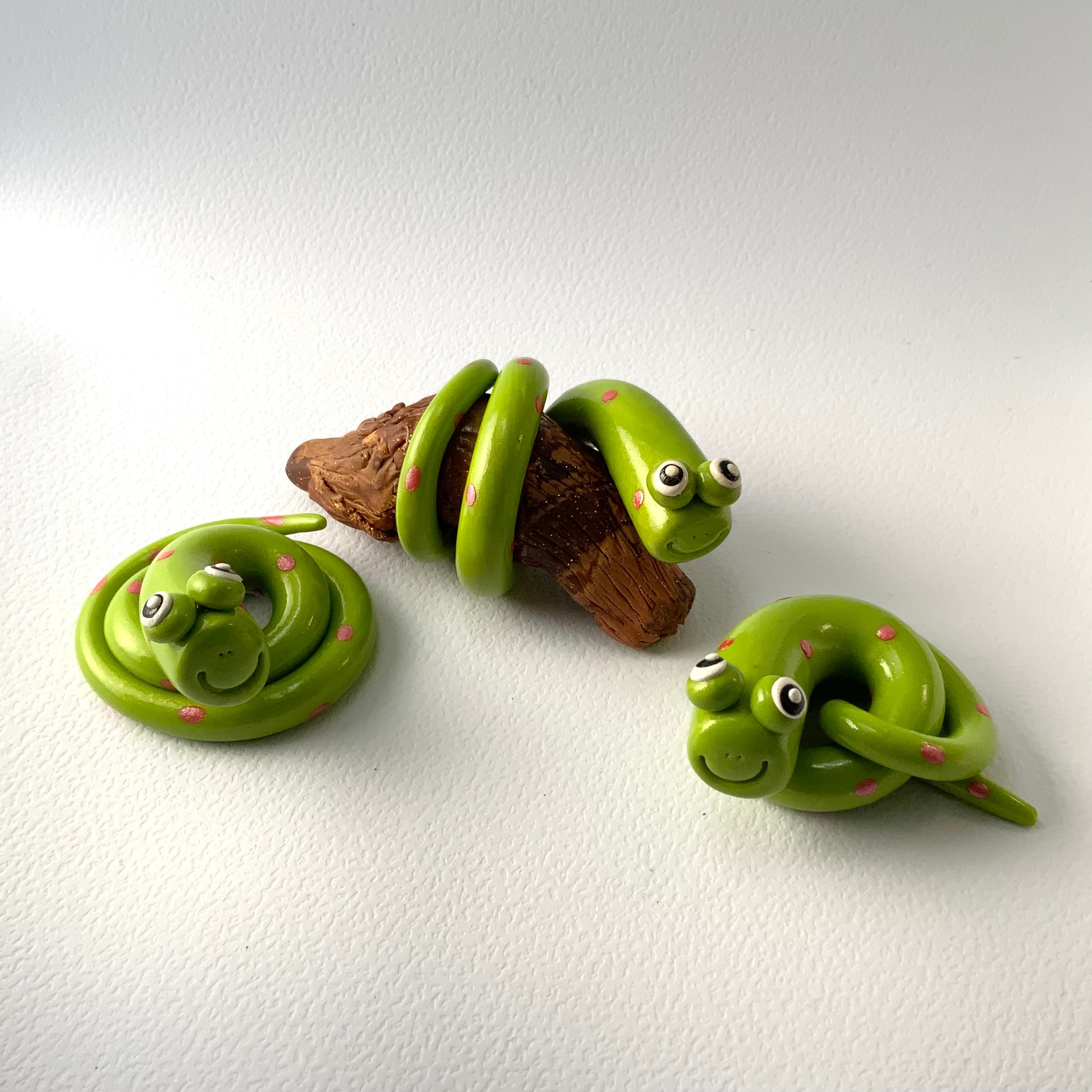 The Slither Squad | Whimsical Handmade Snake Trio Decor