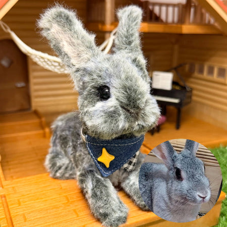 Custom Pet Replica from Photo, Poseable Art Doll, Pet Memorial Keepsake - Handmade Soft Sculpture, Personalised Plushie Ornament