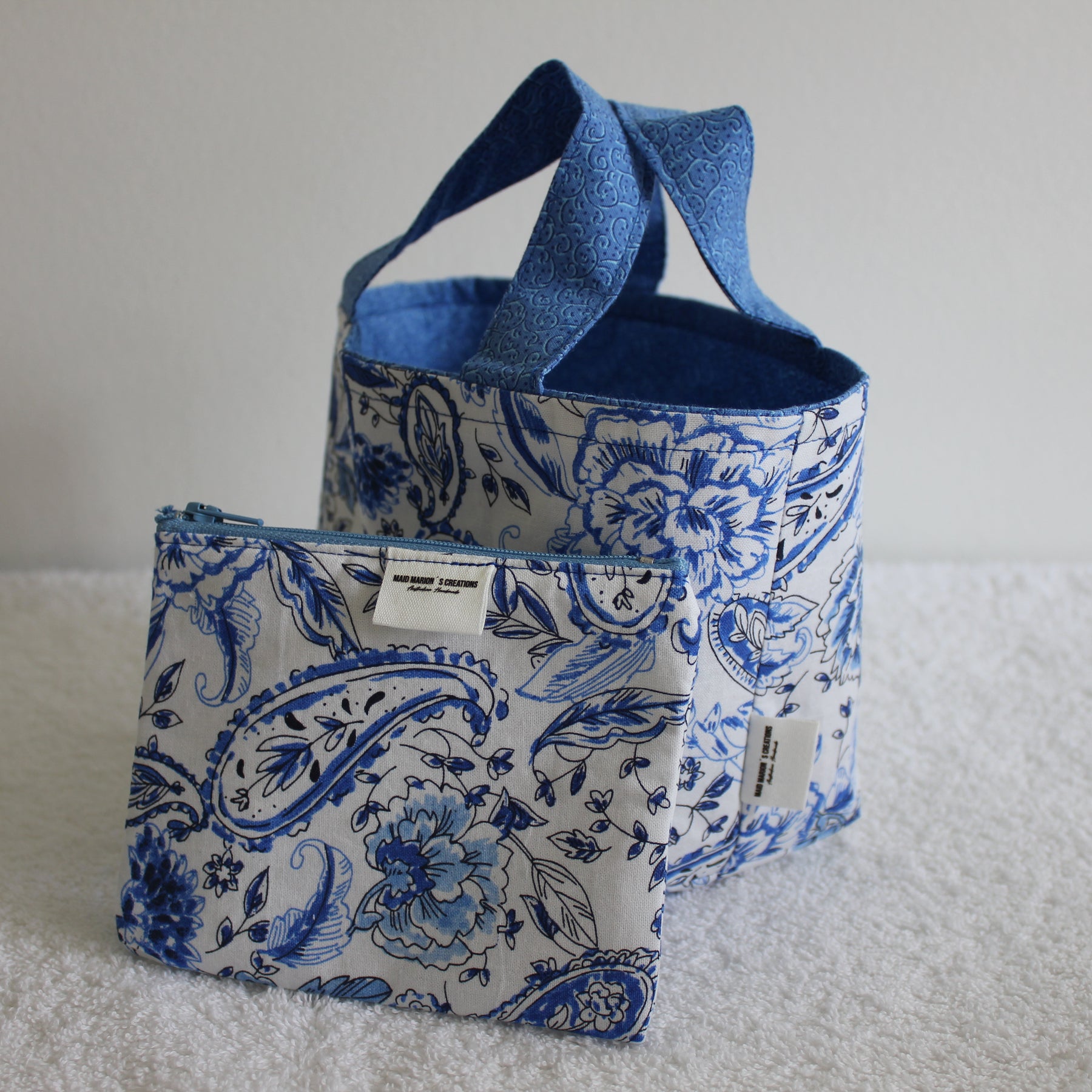PAISLEY BLUES - TINY TOTS TOTE BAG RANGE