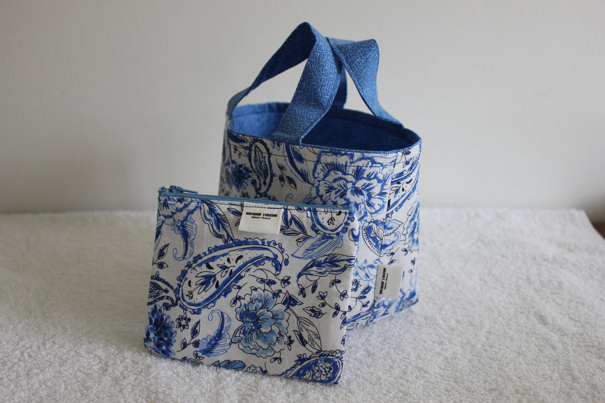 PAISLEY BLUES - TINY TOTS TOTE BAG RANGE