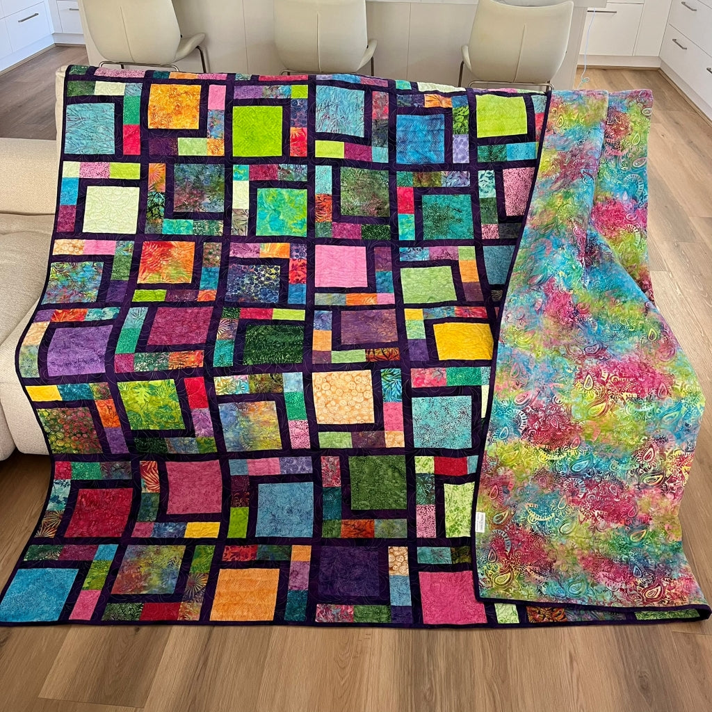 handmade patchwork quilt australia - queen sized