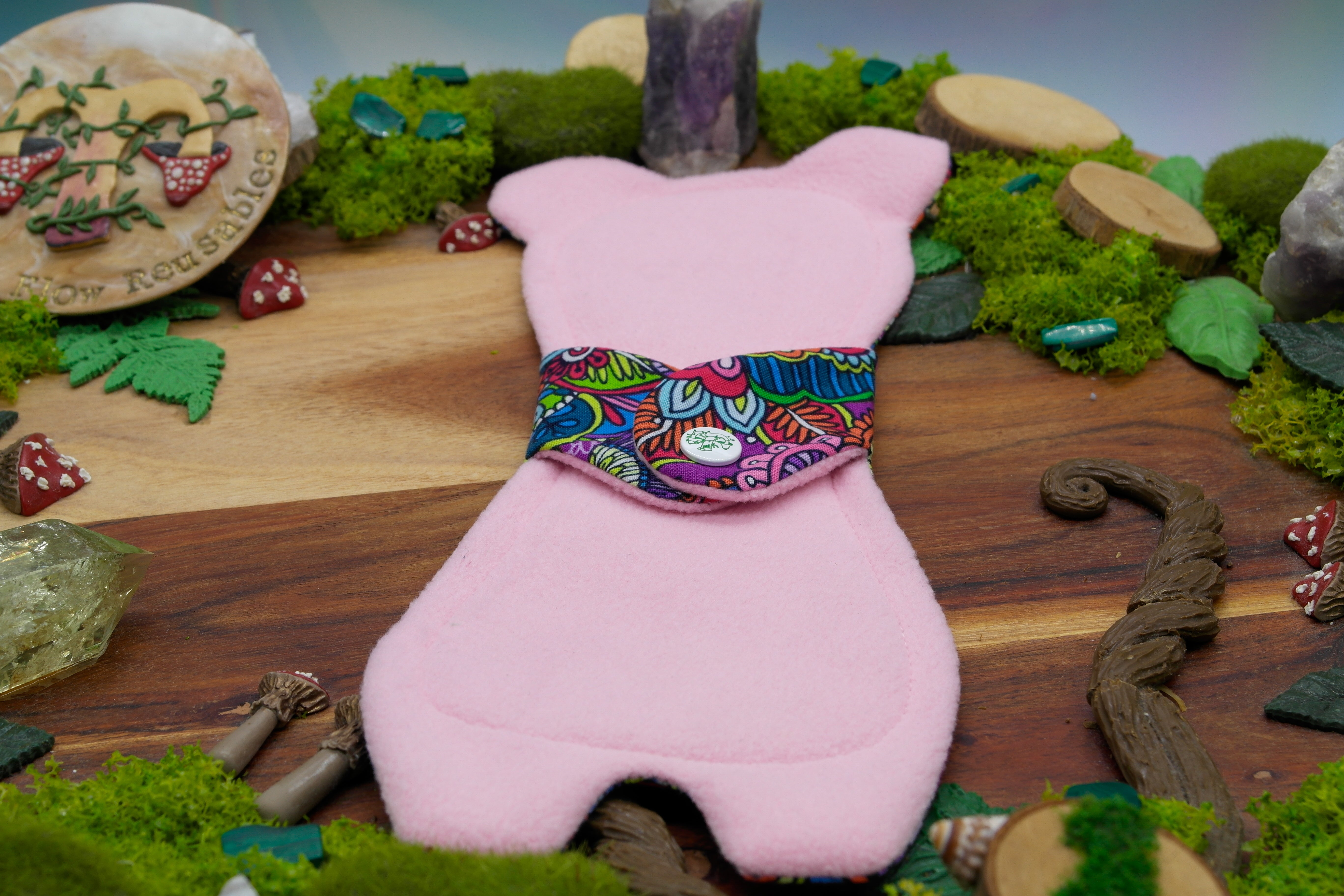 Sustainable reusable cloth pad 10" Moderate (Goldilocks) - bohemian