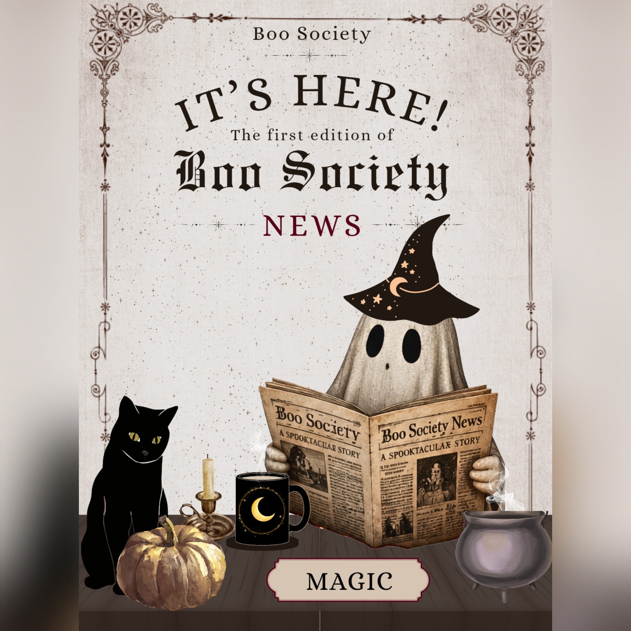 Boo Society - Magical Newspaper