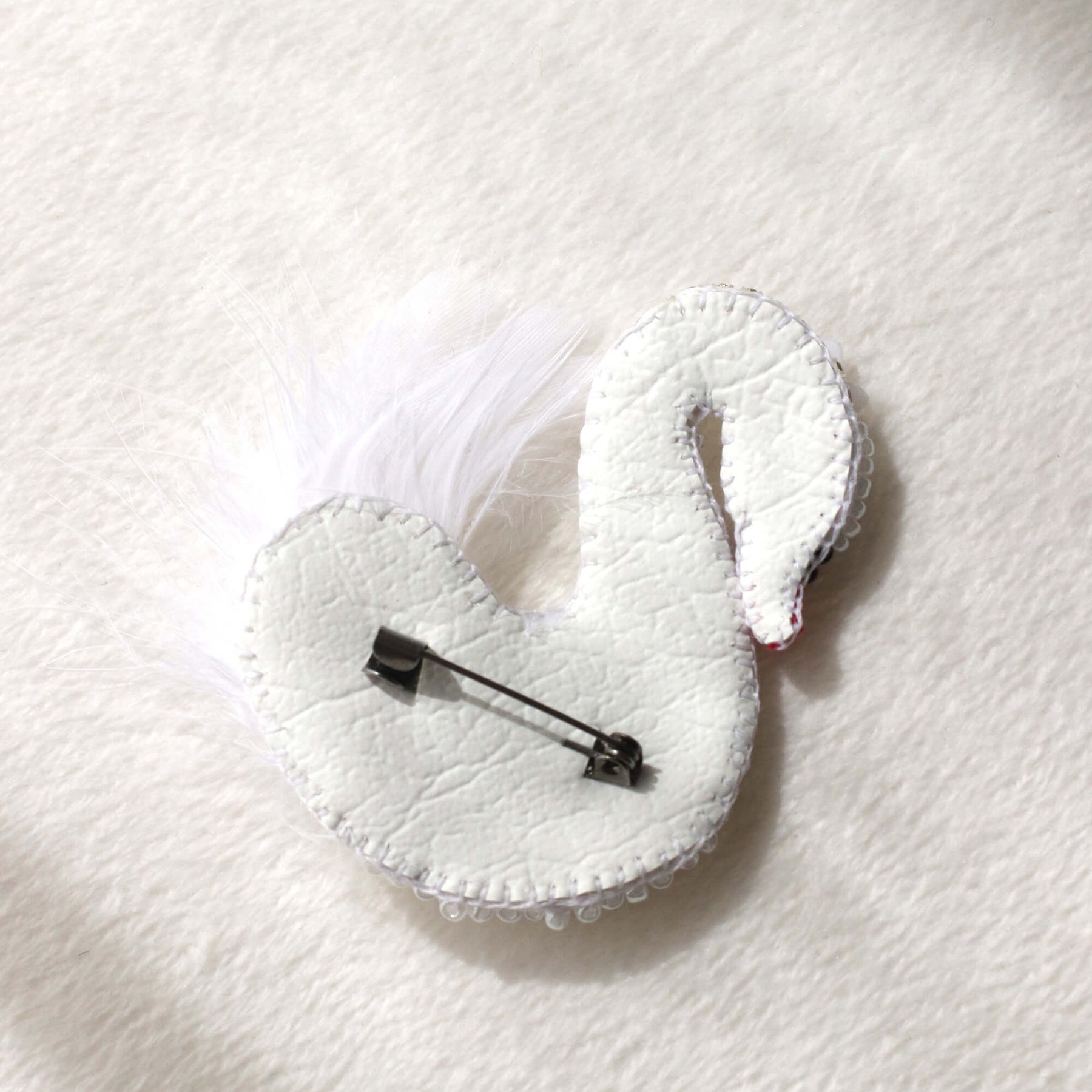 Celeste Pearl Swan Brooch