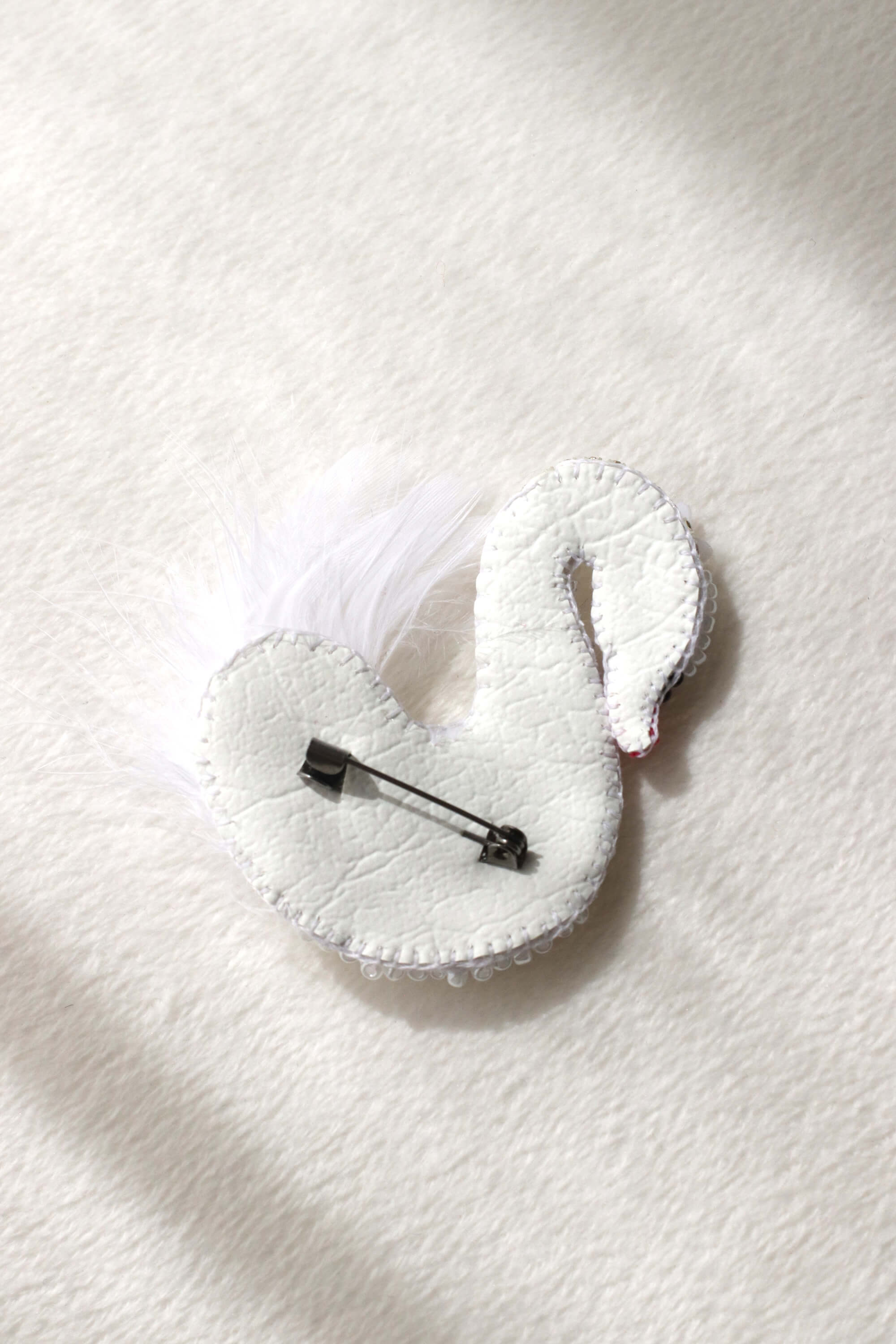 Celeste Pearl Swan Brooch