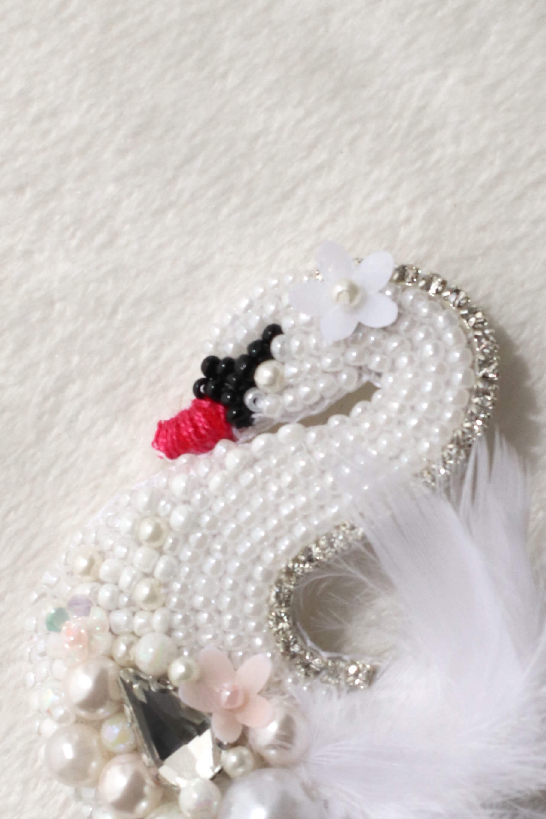 Celeste Pearl Swan Brooch