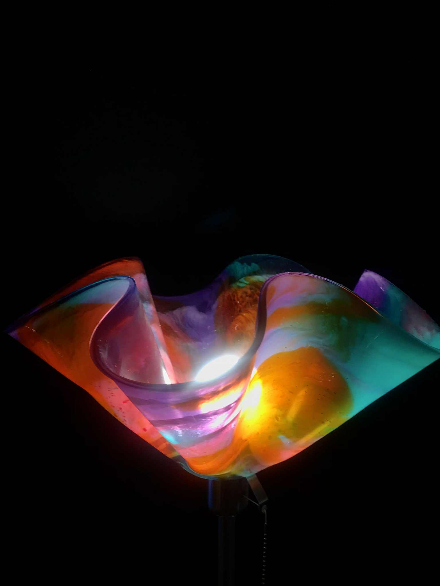 "Summer Bloom" a beautiful handmade lampshade + stand and globe