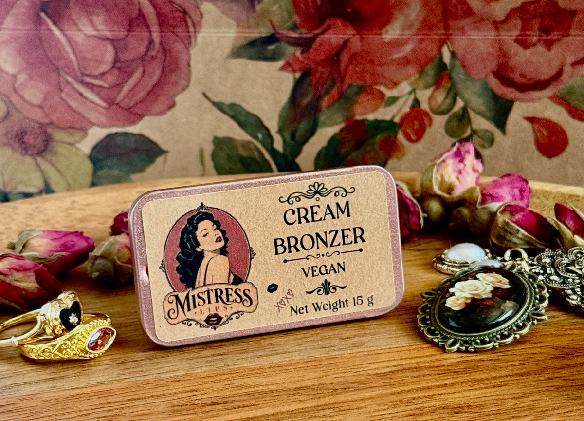 Highlighting Shimmer Cream Face & Body Bronzer - Artisan Handmade Vegan Makeup - Eco Friendly