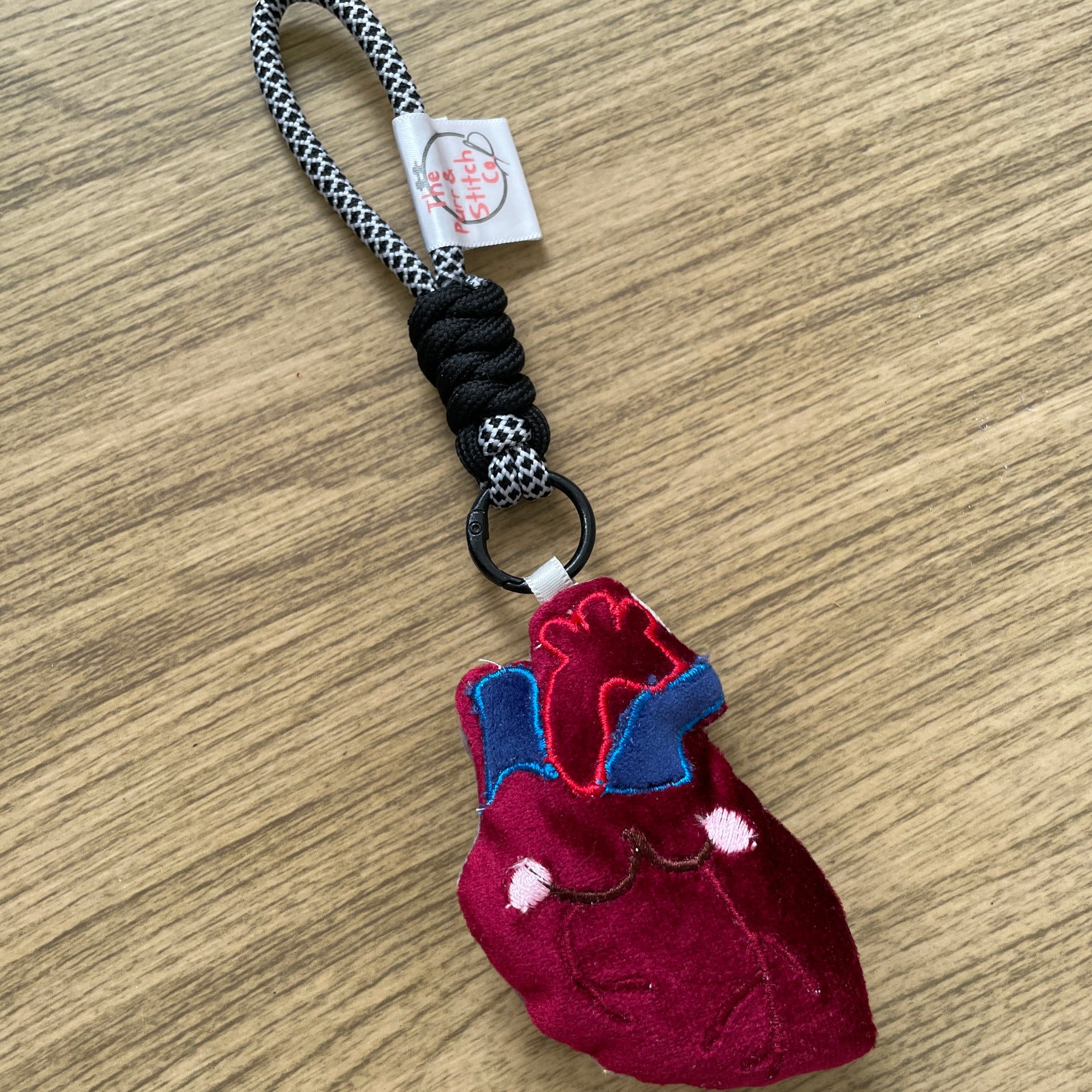 Cute Anatomy Plush Keychain, Embroidered Organ Charm, Funny Nurse Medical Gift