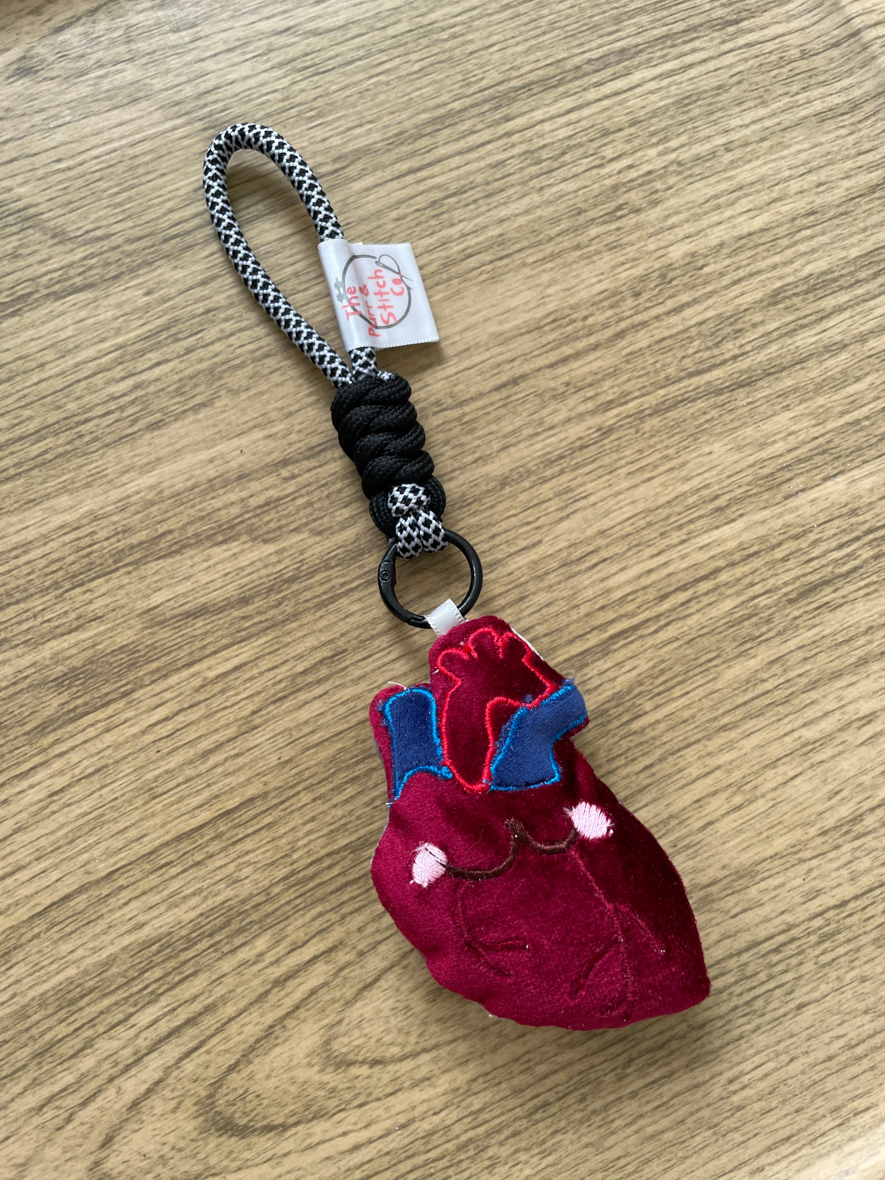 Cute Anatomy Plush Keychain, Embroidered Organ Charm, Funny Nurse Medical Gift