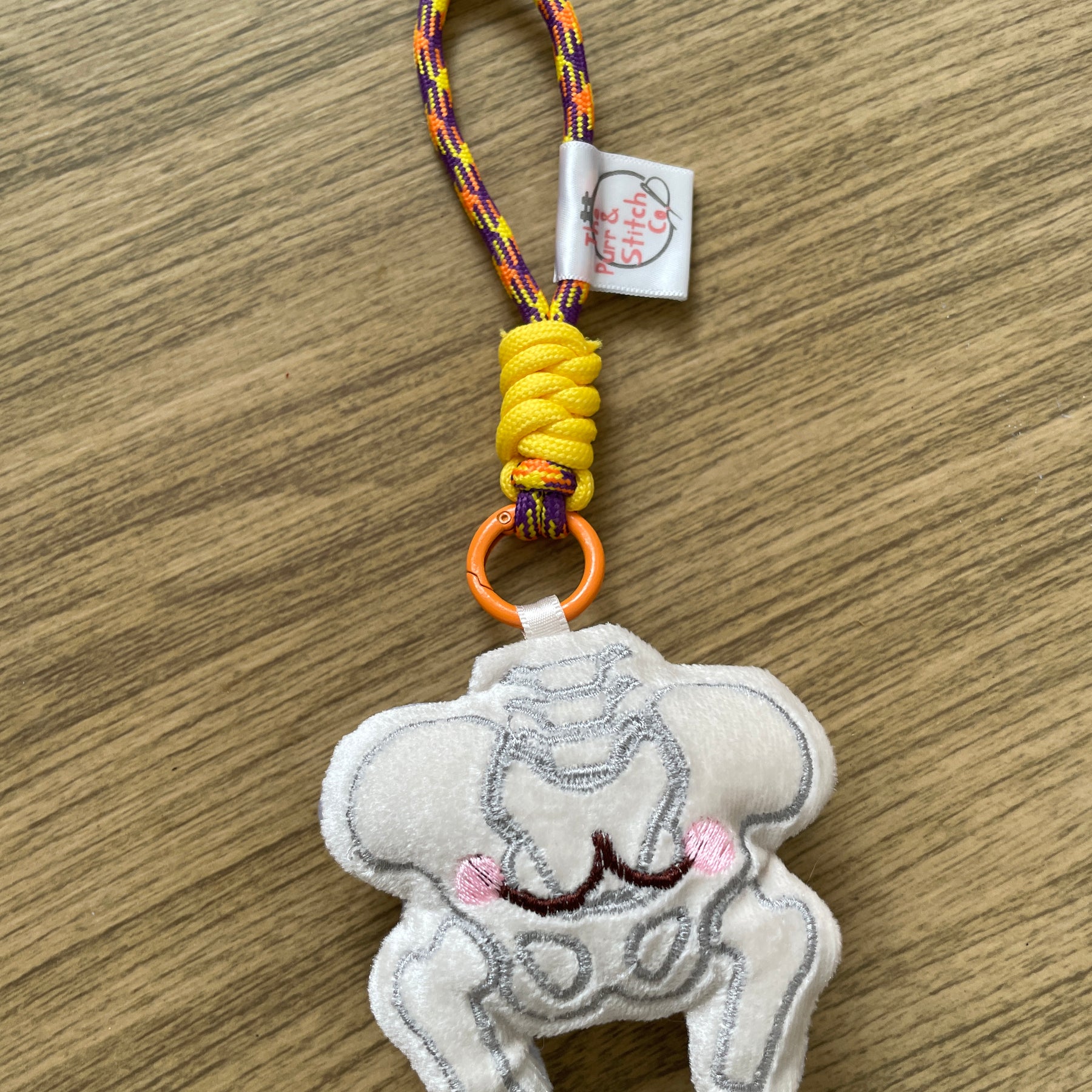 Cute Anatomy Plush Keychain, Embroidered Organ Charm, Funny Nurse Medical Gift