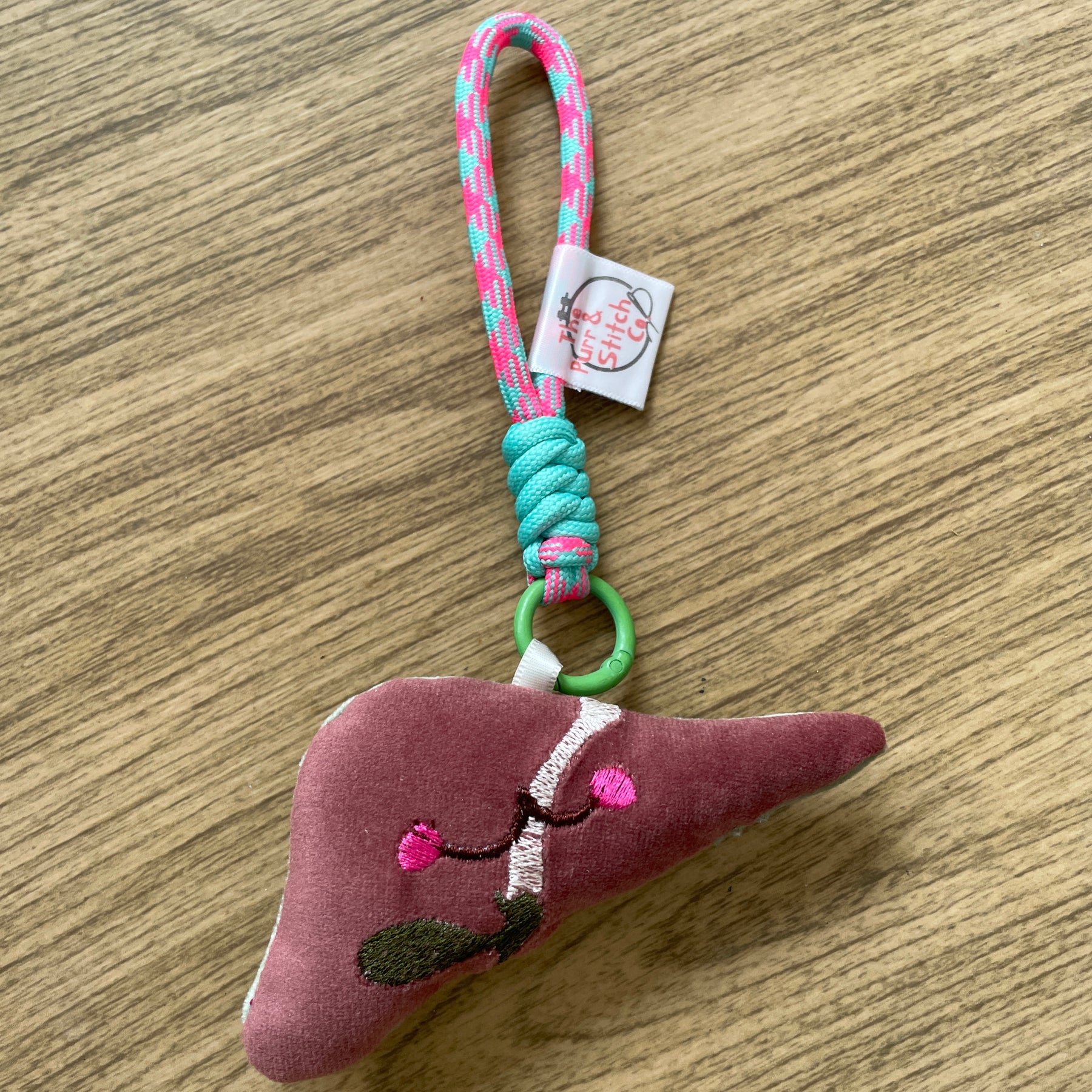 Cute Anatomy Plush Keychain, Embroidered Organ Charm, Funny Nurse Medical Gift