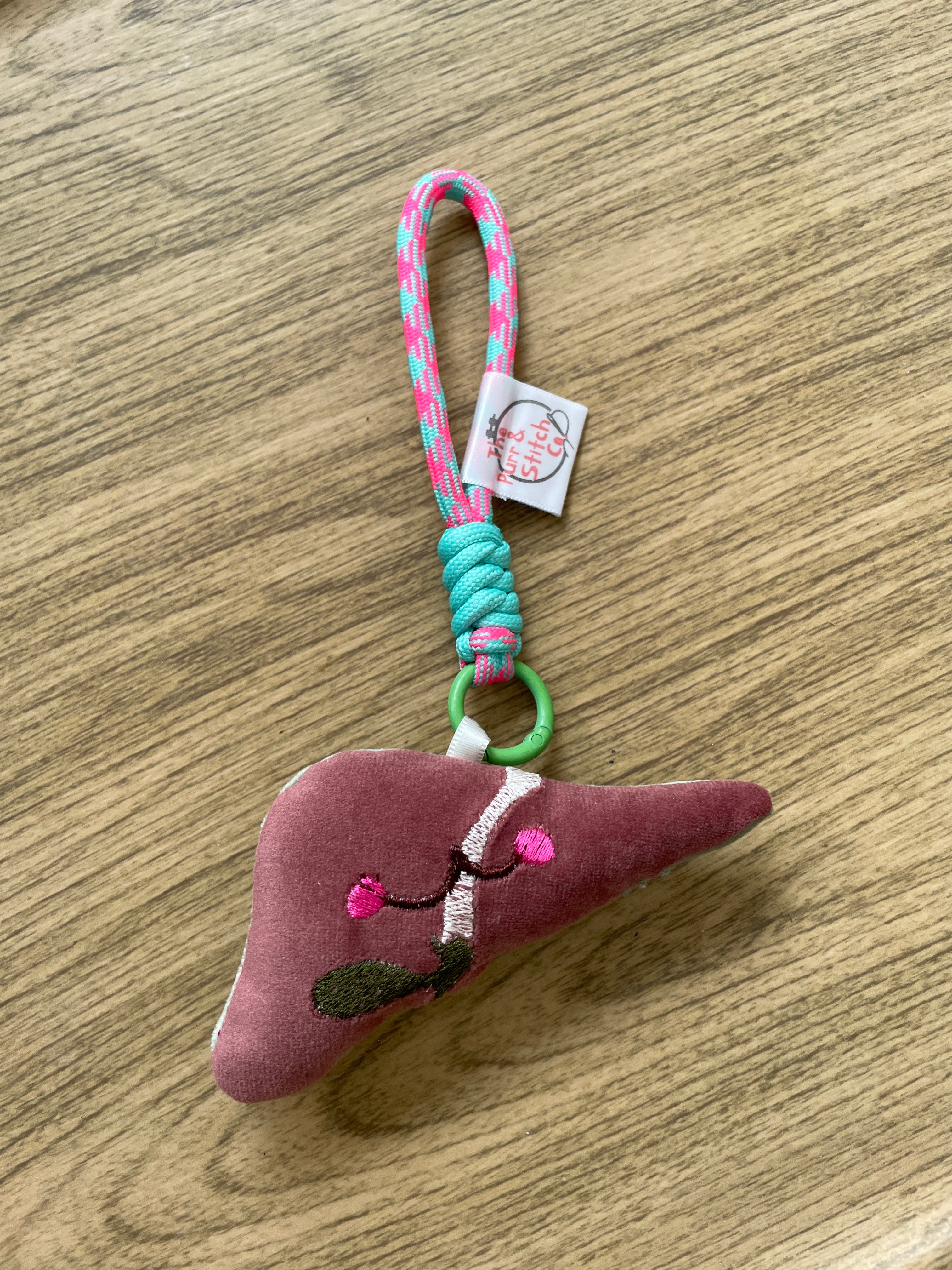 Cute Anatomy Plush Keychain, Embroidered Organ Charm, Funny Nurse Medical Gift