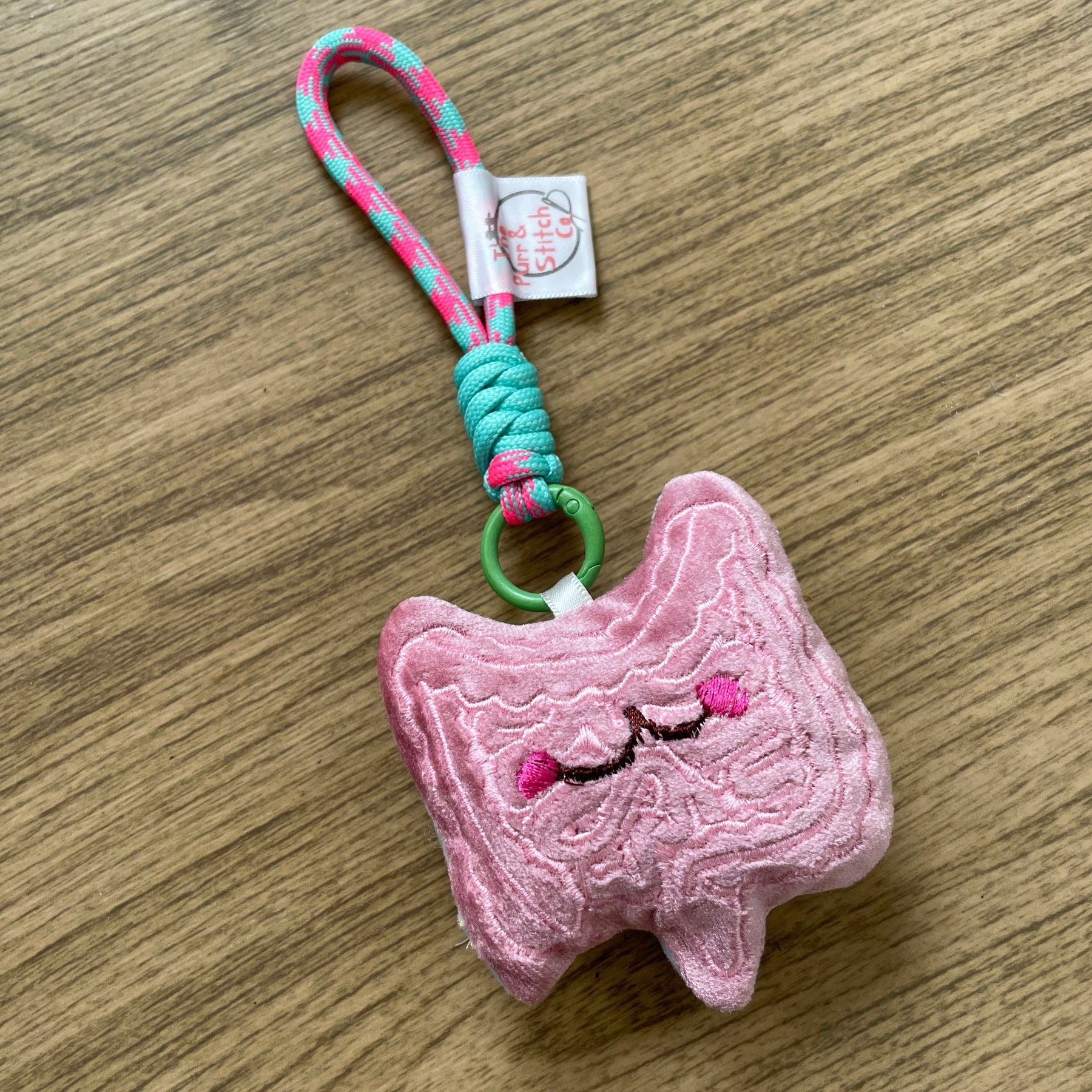 Cute Anatomy Plush Keychain, Embroidered Organ Charm, Funny Nurse Medical Gift