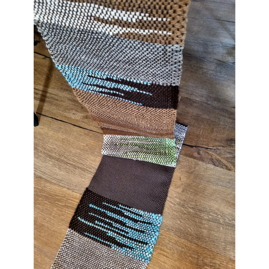 'Kookaburra' handwoven wool scarf