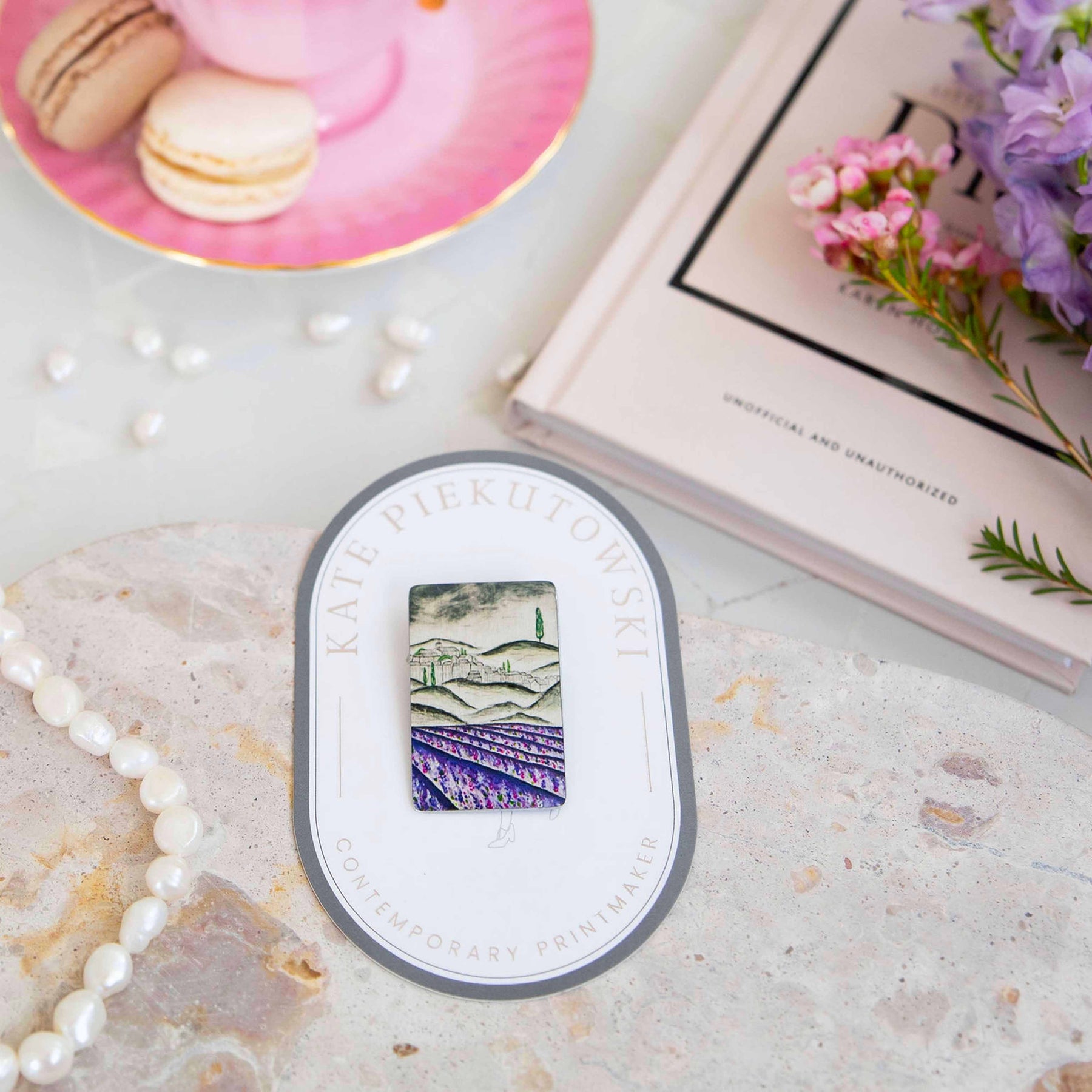 Lavender Field Brooch