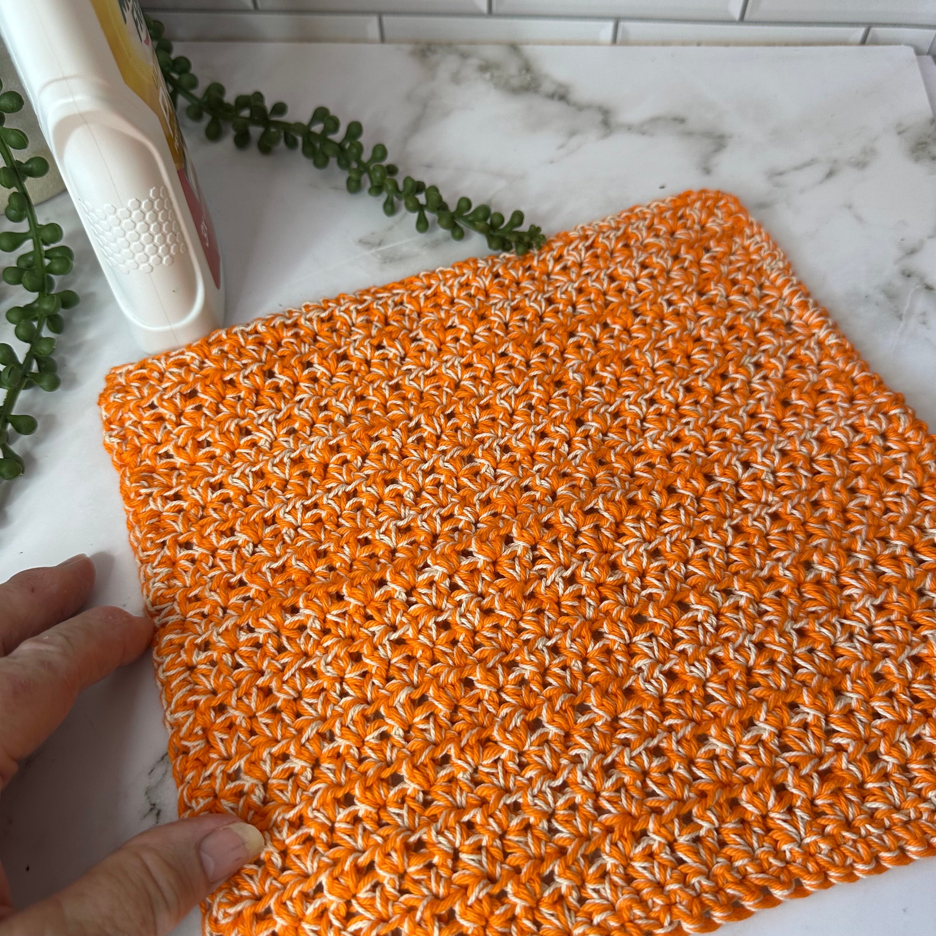 Extra thick Handmade Crochet Dishcloths / Cleaning cloths - set of 2