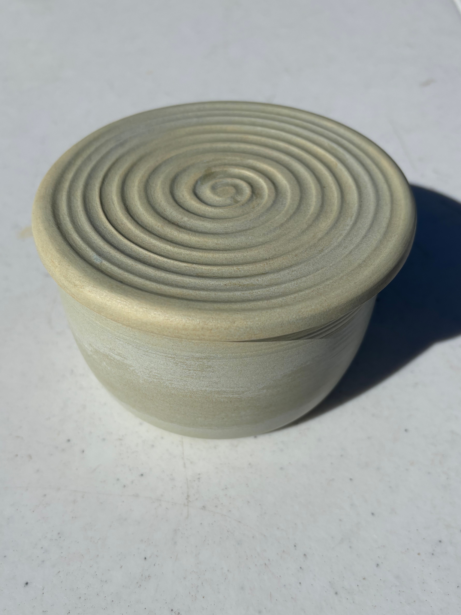 CUSTOM Ceramic Butter Bell/Crock in Tan Speckled Clay