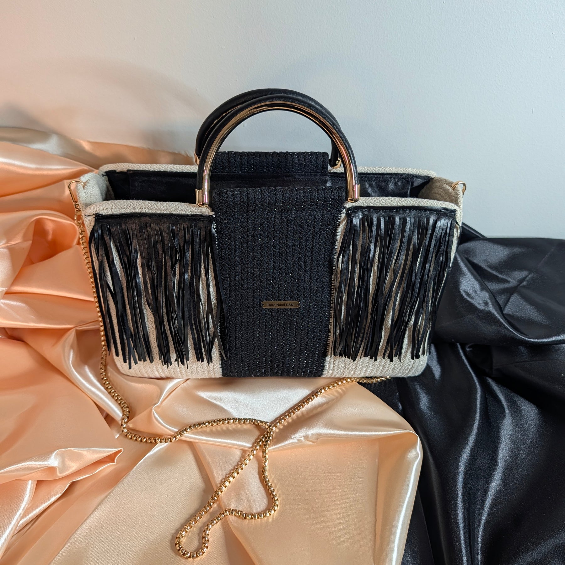 Fringe Medium Handmade Cotton Cord Tassel Handbag