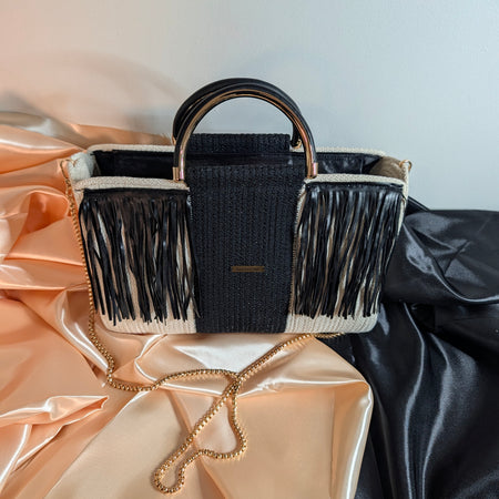 Fringe Medium Handmade Cotton Cord Tassel Handbag