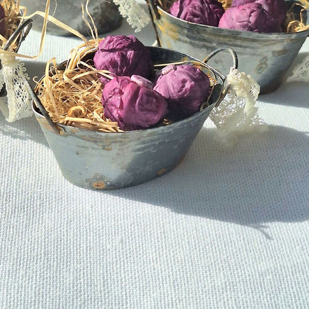 3 RED CABBAGE IN WATER TUB