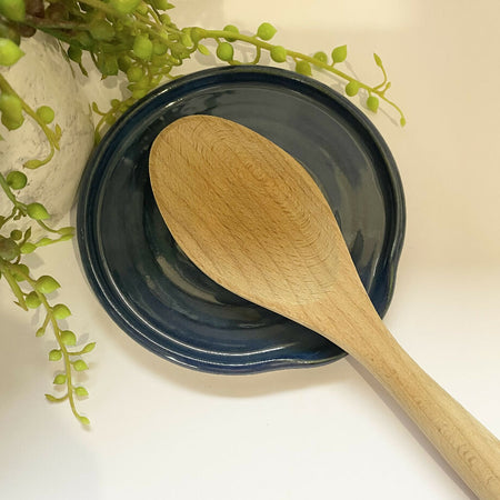 Ceramic Spoon Rest / Wheel Thrown Pottery