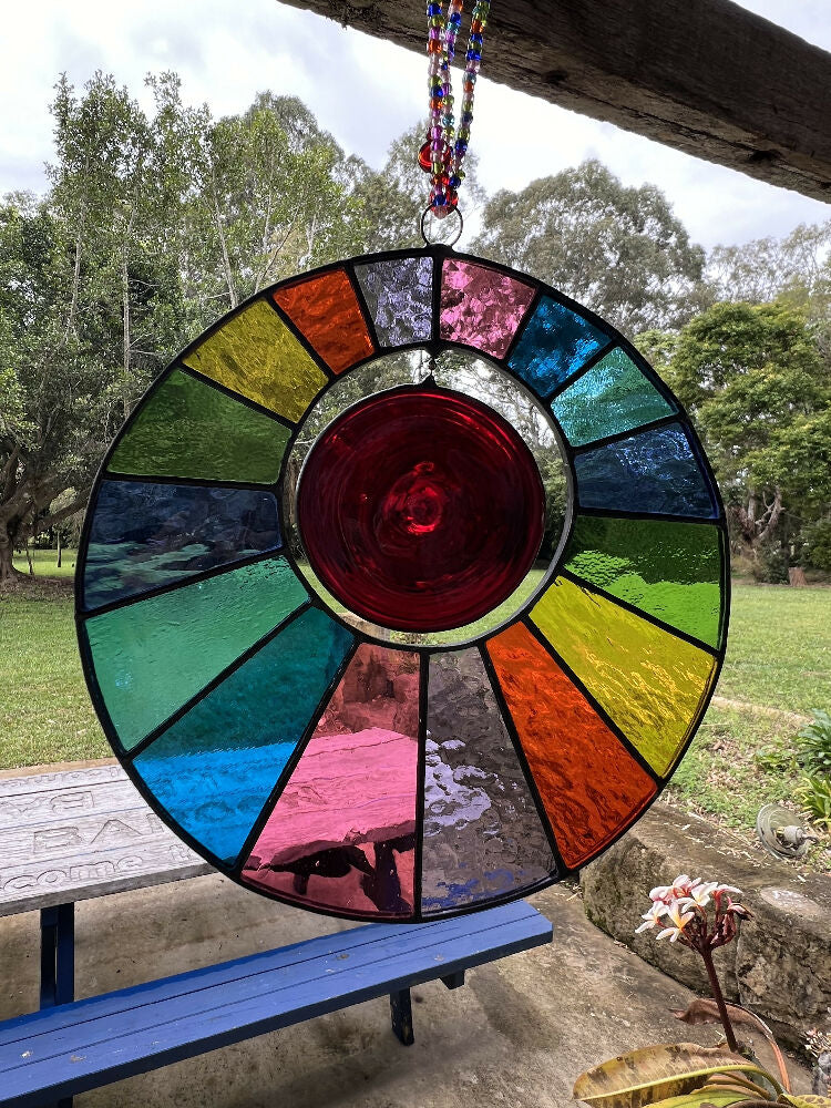 Rainbow Disk with spinning Roundel