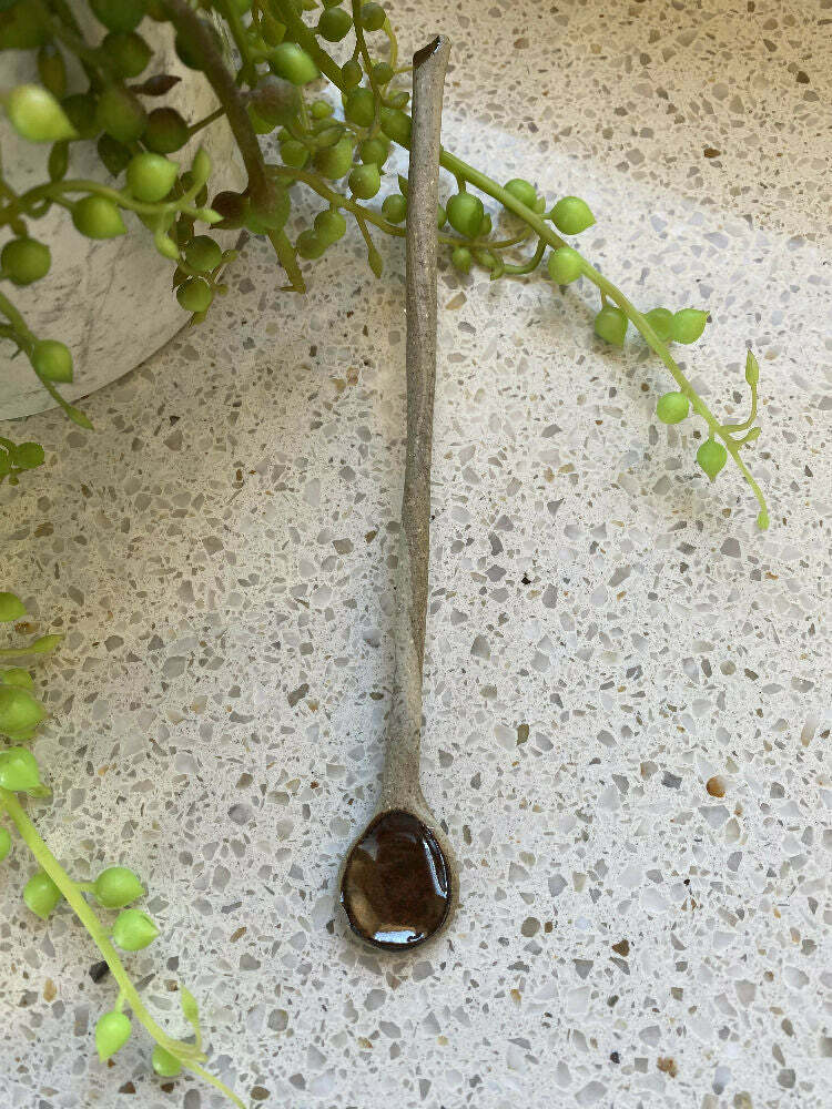 Ceramic Teaspoon / Rustic / Handmade Pottery