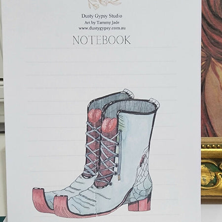 Witchy Boots Notepad