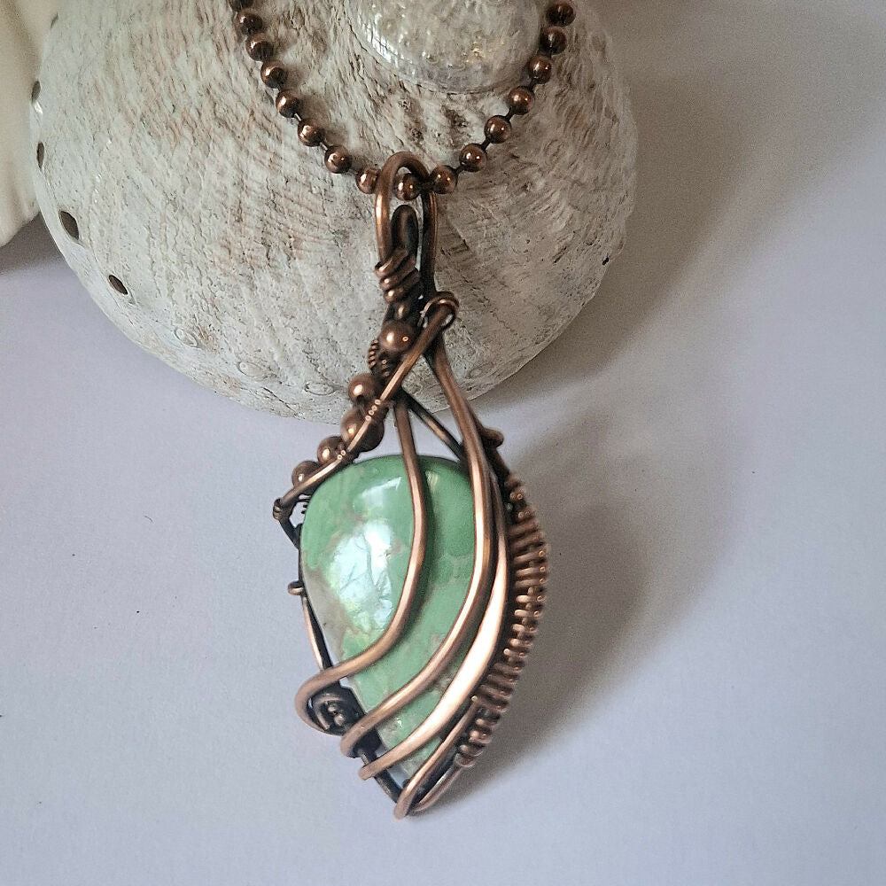 variscite copper pendant