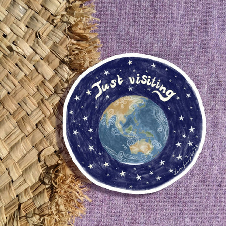 Just Visiting - Sticker