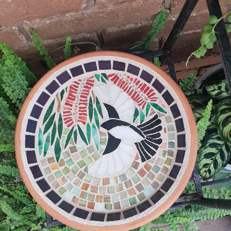 Mosaic birdbath