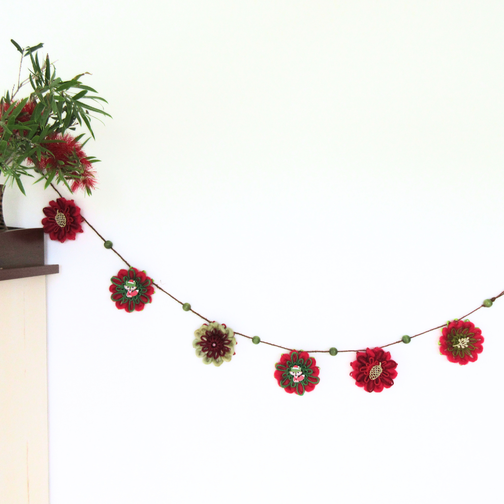 Handwoven Flower Garland | A Christmas Woodland Gathering