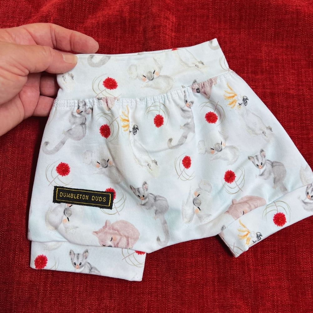 Bush Christmas 1 | Sizes 000, 0, 2 | Handmade Baby Pants by Dumbleton Duds | FREE Postage $50+