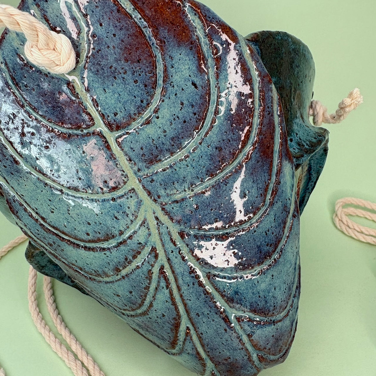 Ceramic hanging large cone orchid pot