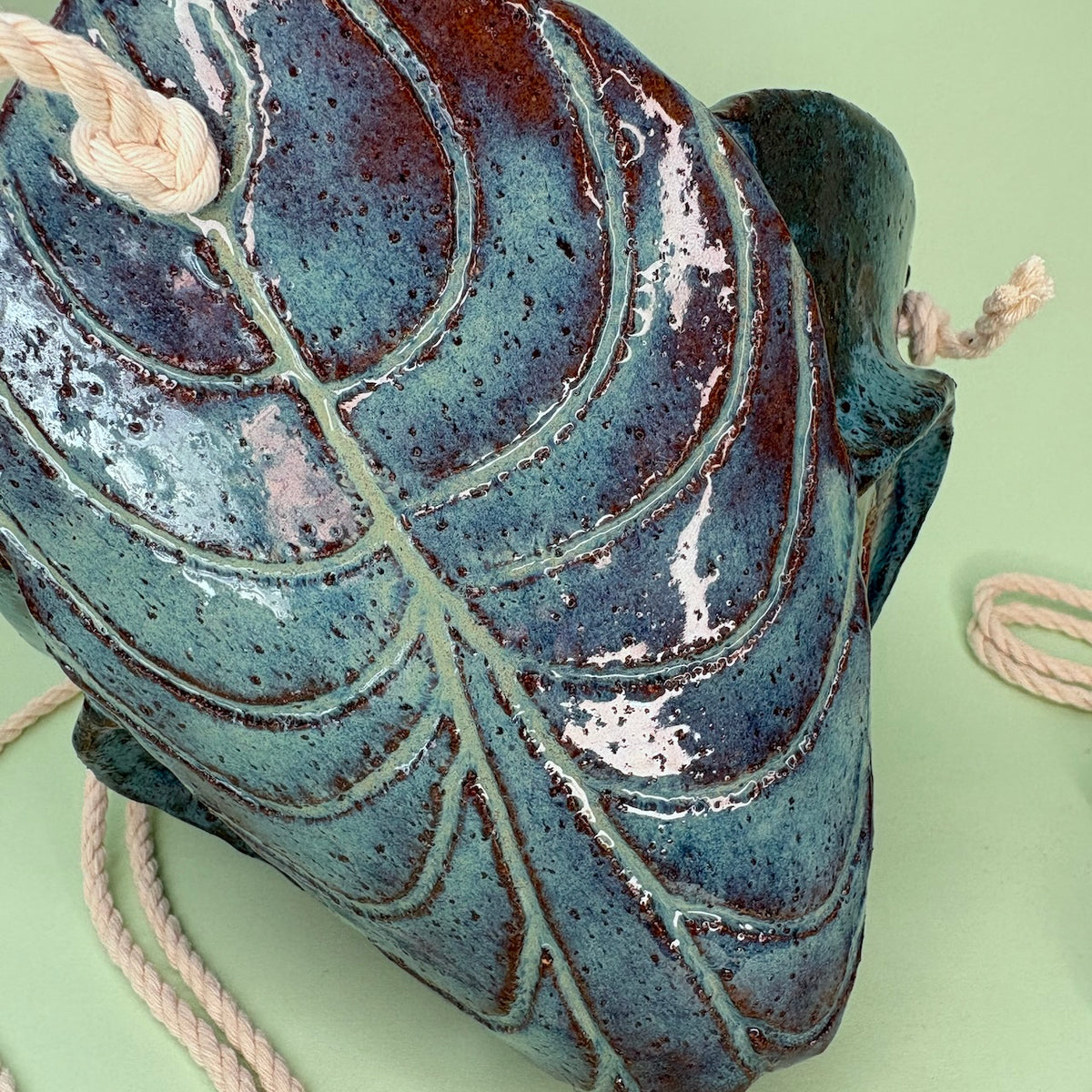 Ceramic hanging large cone orchid pot