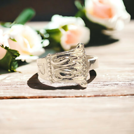 Norwegian Sterling Silver Spoon Ring (1930)