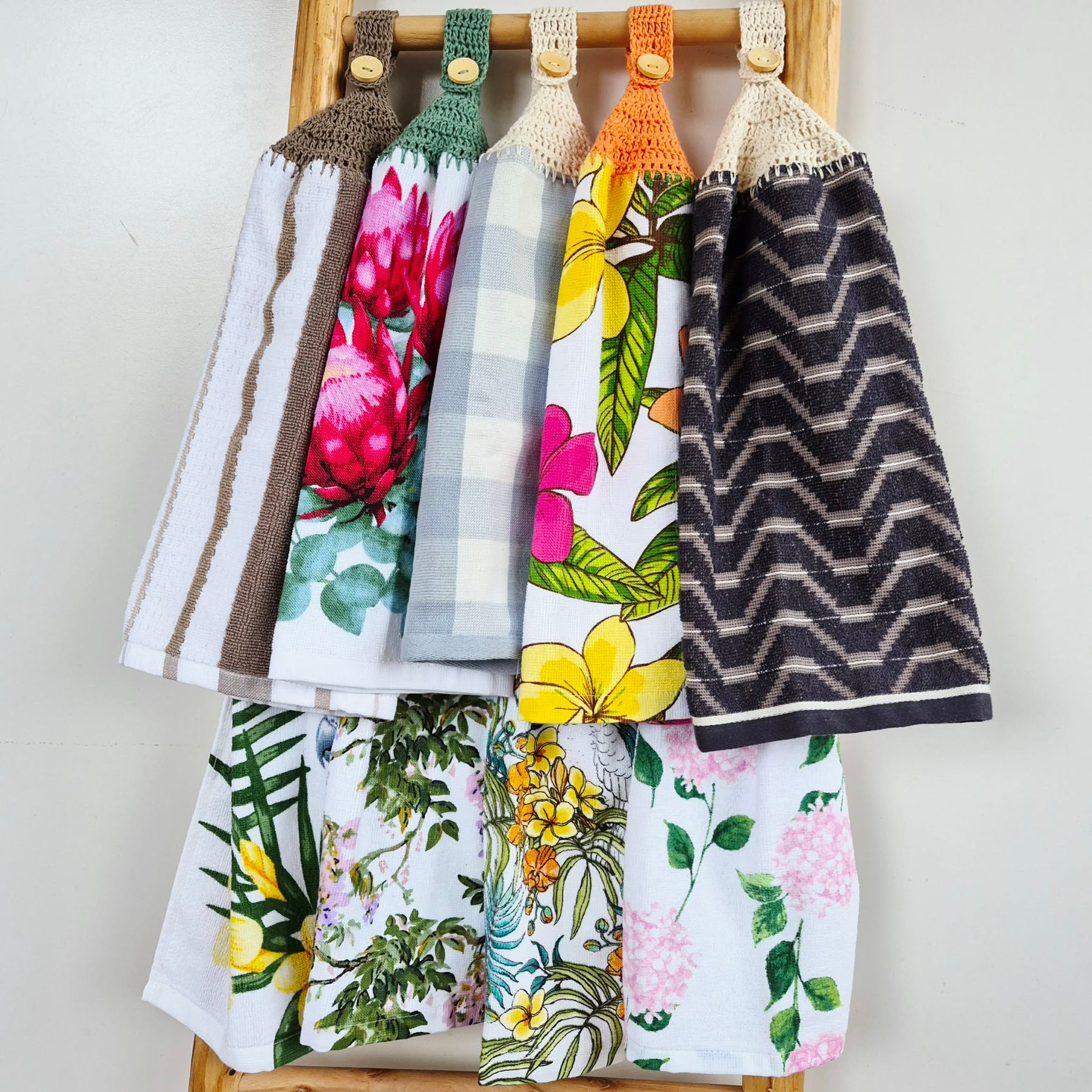Kitchen Hand Towel | Hanging | Cotton | SINGLE LAYER | 9 Styles - 1-9