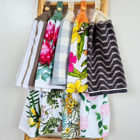 Kitchen Hand Towel | Hanging | Cotton | SINGLE LAYER | 9 Styles - 1-9