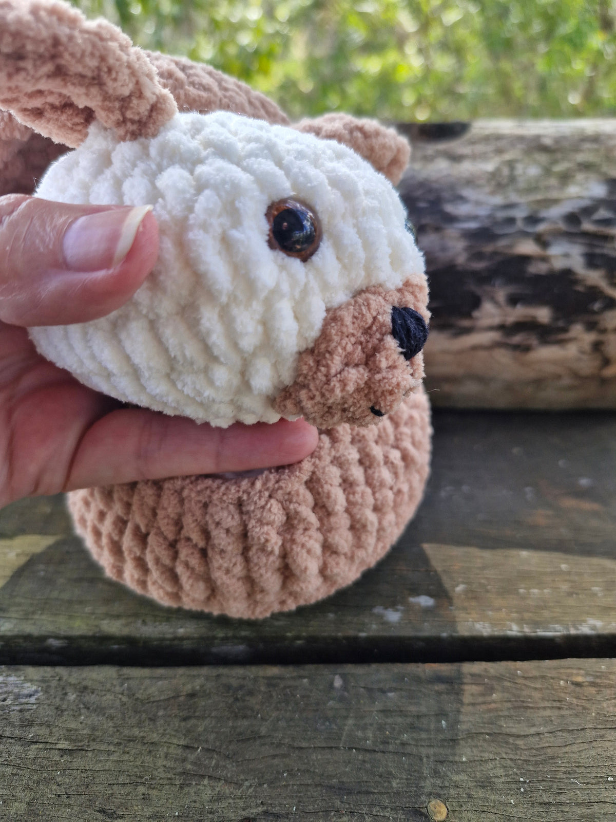 Cute crochet Plushy Puppy Dumpling with Steamer Box